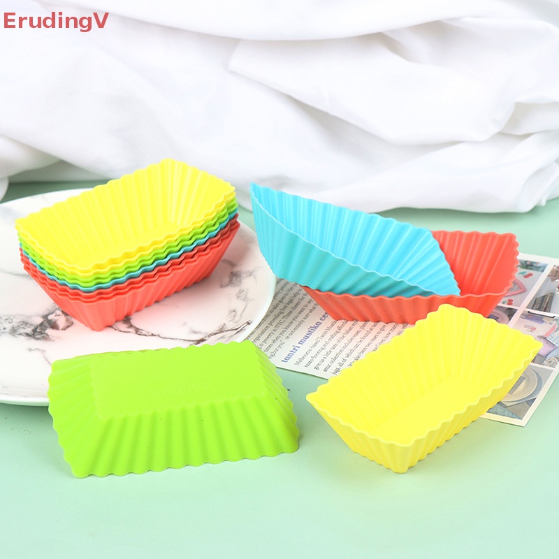 Set 12 Cốc Làm Bánh Muffin Bằng Silicone Tái Sử Dụng Tiện Lợi