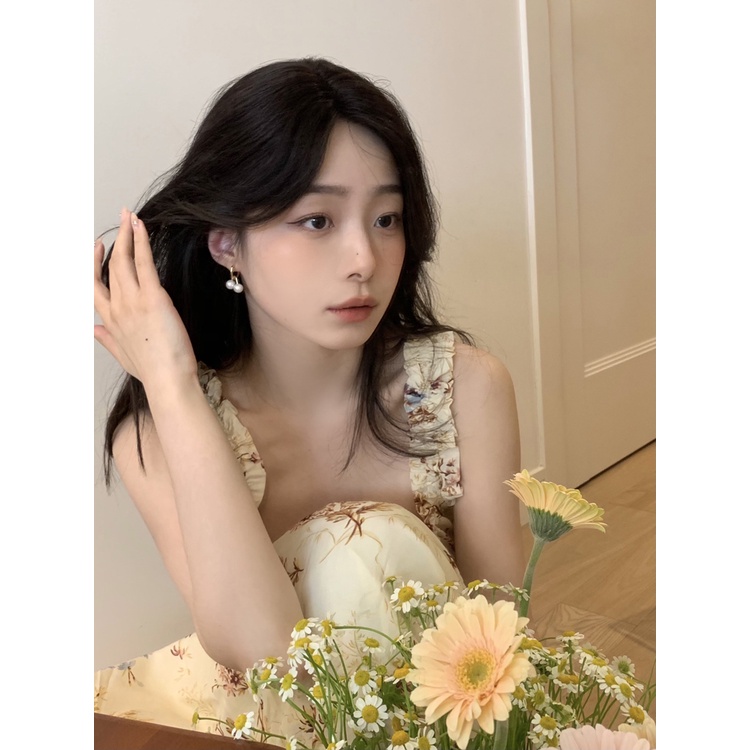 Bông Tai Đính Ngọc Trai Sang Trọng Phong Cách Pháp Cổ Điển Thời Trang Cho Nữ