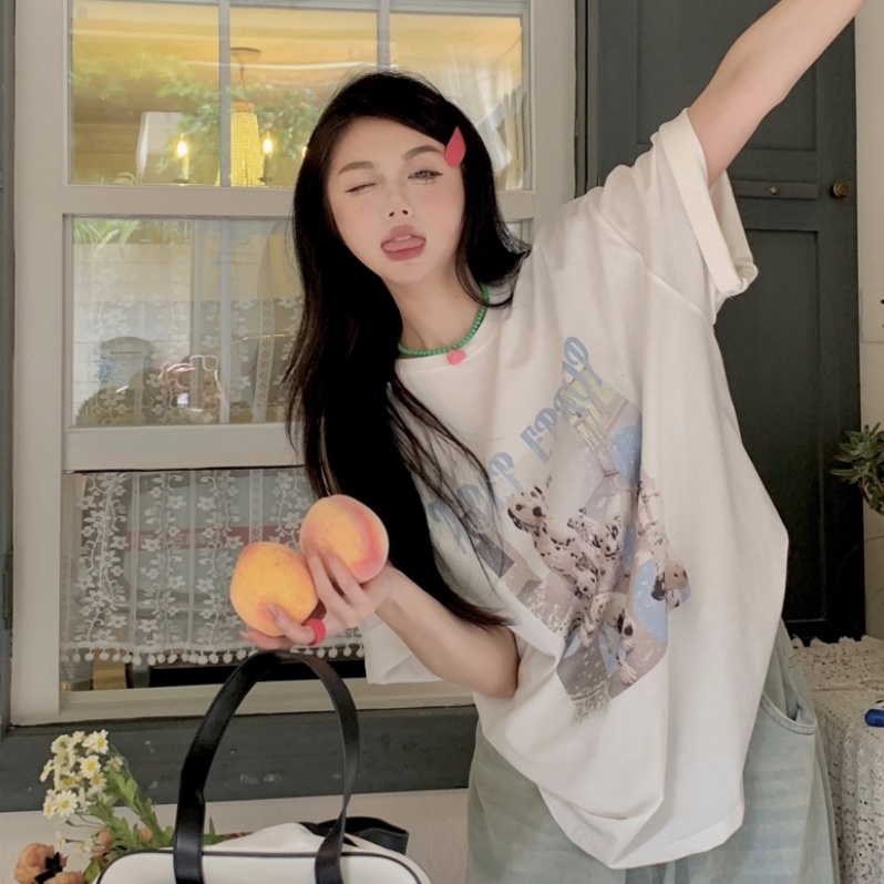 NRVP Áo Thun 100% Cotton Tay Ngắn Phong Cách Hàn Quốc Mới