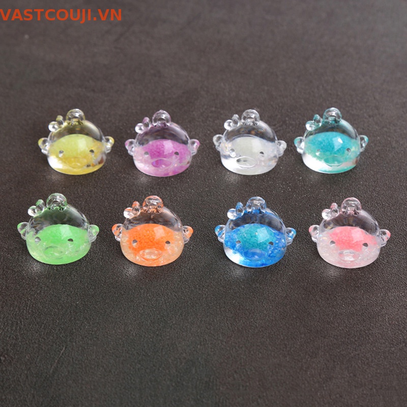 Móc Khóa Hình Gà Con Bằng Nhựa Resin Phát Quang Độc Đáo Trang Trí Nhà Cửa / Xe Hơi DIY