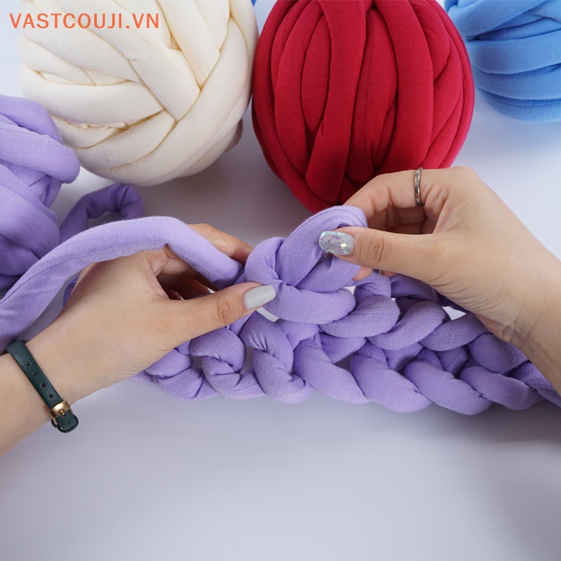 Vỏ Gối Sợi Cotton Đan Thủ Công Hình Trái Tim Siêu Dày Cho Mèo Cưng VASTJI Icelandic Diy