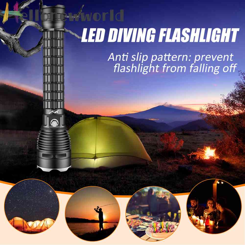 Đèn Pin XHP70 LED 3 Chế Độ Chống Trượt Tiện Dụng Khi Đi Cắm Trại Leo Núi