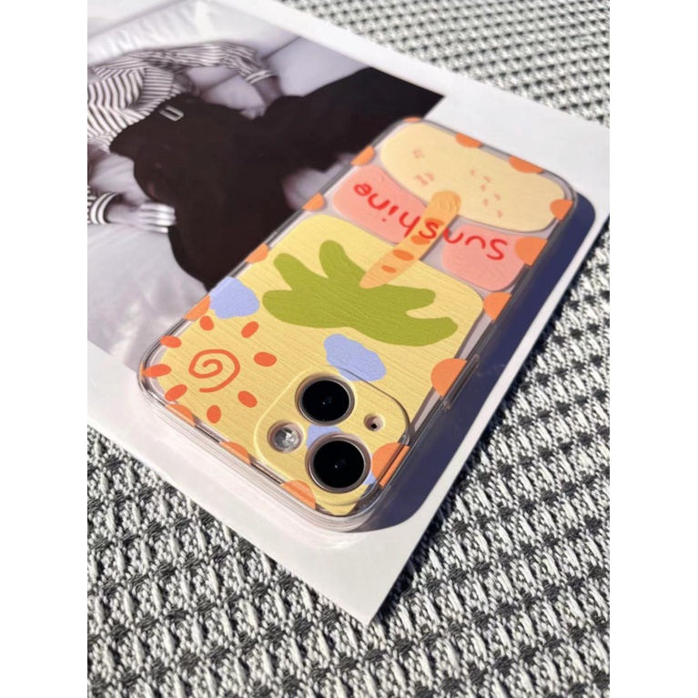 ✅Ốp Điện Thoại Trong Suốt In Hình Cây Dừa Cho Iphone 12 / 14promaxxspro xrplus8 / Beach 713