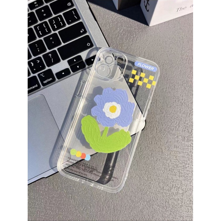 ✅Ốp Điện Thoại Phủ Lông Họa Tiết Hoa Xinh Xắn Phong Cách Nhật Hàn Cho iPhone14pro13 14 12 11
