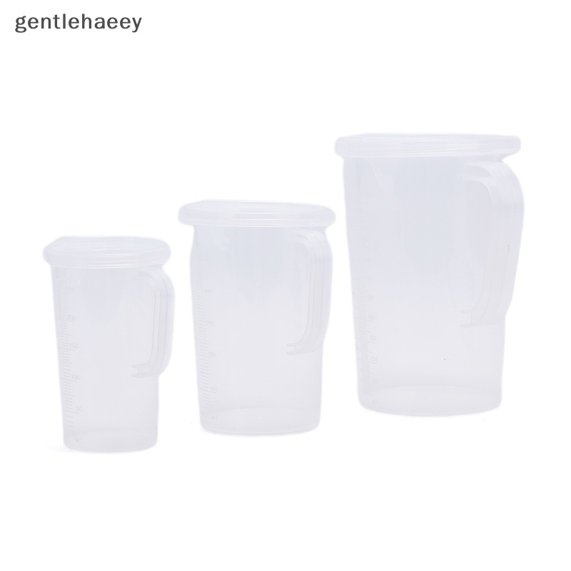 Cốc Đong Bằng Nhựa Có Nắp Đậy Và Tay Cầm Dày Tiện Dụng Cho Nhà Bếp