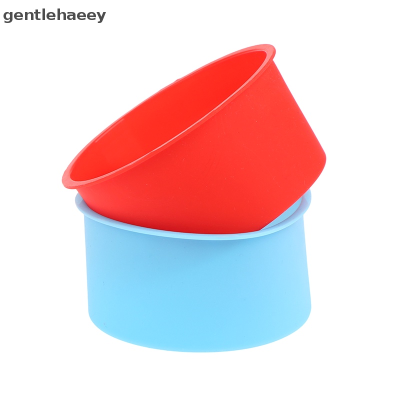 1 Khuôn Nướng Bánh Hình Tròn Mini Bằng Silicone Chống Dính Kích Thước 4 Inch