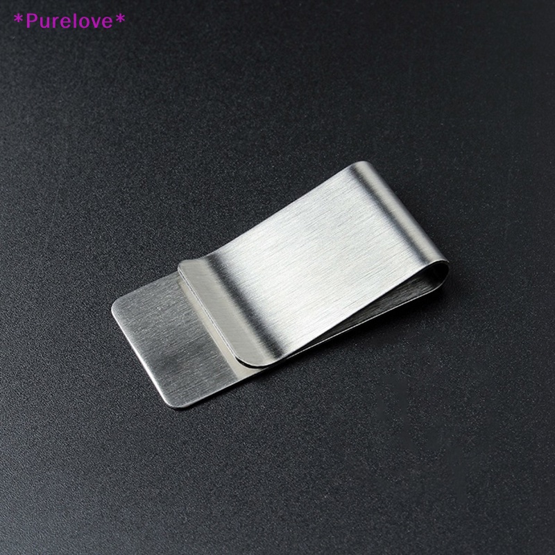 Kẹp Giữ Tiền / Bút Bằng Thép Không Gỉ Thiết Kế Đơn Giản Thời Trang Cho Nam Và Nữ Mới