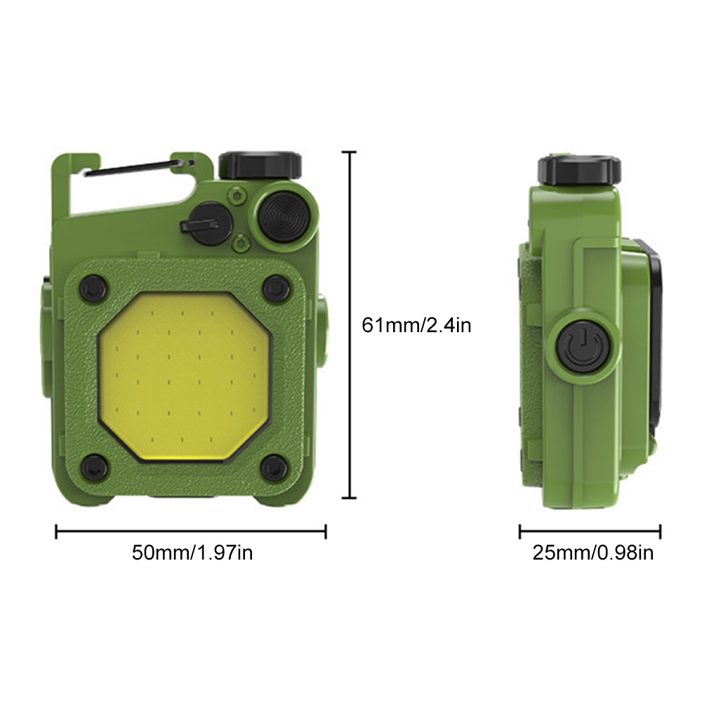 Móc Khóa Đèn Led COB Nhỏ 500 Lumens 6 Chế Độ Sáng Chống Nước Có Thể Sạc Lại