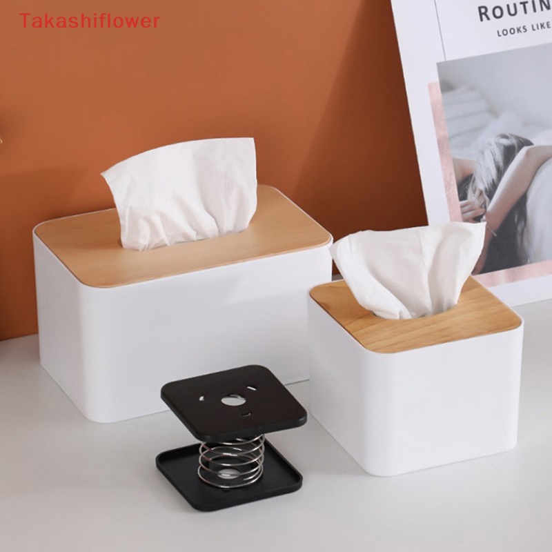 1 Hộp Đựng Khăn Giấy Dạng Lò Xo Đàn Hồi Tiện Dụng Giá Đỡ