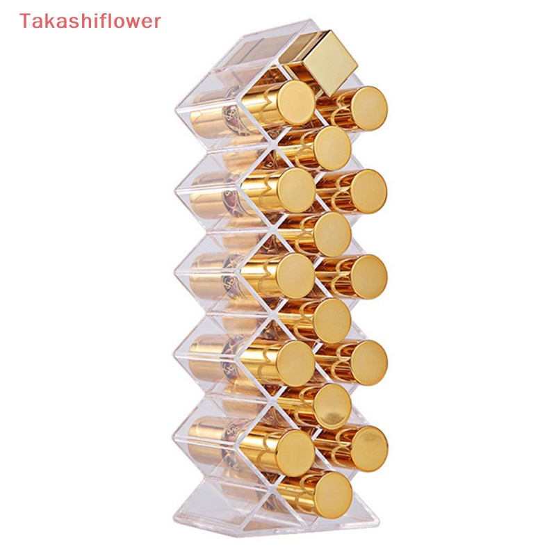 Khay Nhựa Acrylic Trong Suốt 16 / 24 Ngăn Đựng Son Môi Tiện Dụng