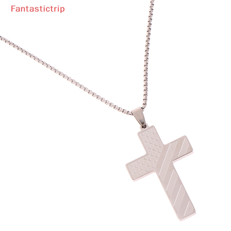 Vòng cổ Bằng Thép Không Gỉ Mặt Thánh Giá Thời Trang Mới