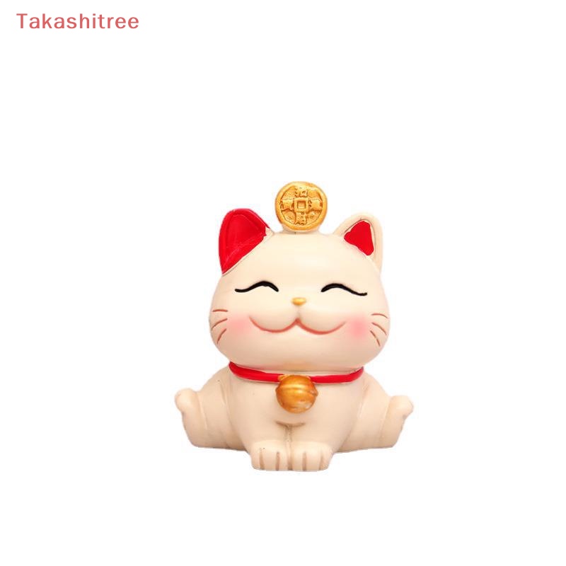 Mô Hình Chú Mèo May Mắn Dễ Thương Trang Trí Bàn Làm Việc / Xe Hơi / Văn Phòng