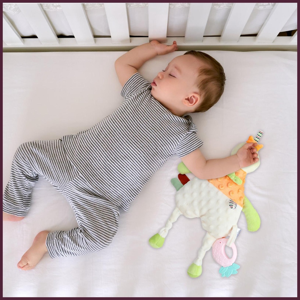 Đồ Chơi Nhồi Bông 3D Mềm Mại An Toàn Cho Bé Mọc Răng