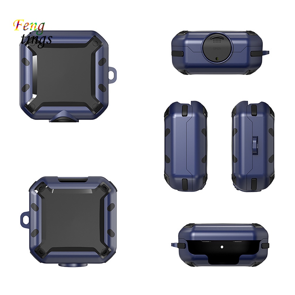 Vỏ Bảo Vệ Hộp Sạc Tai Nghe Bluetooth Cứng Chống Rơi Kèm Móc Khóa Cho Fit Pro