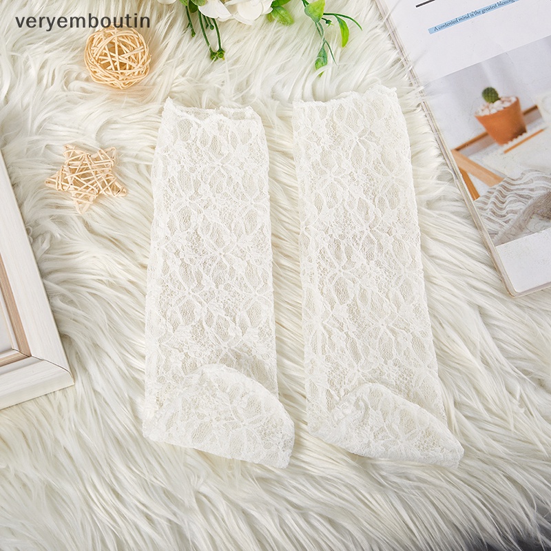 1 Đôi Tất Lưới Ren Hoa Mỏng Trong Suốt Thoáng Khí Thời Trang Mùa Hè Cho Nữ