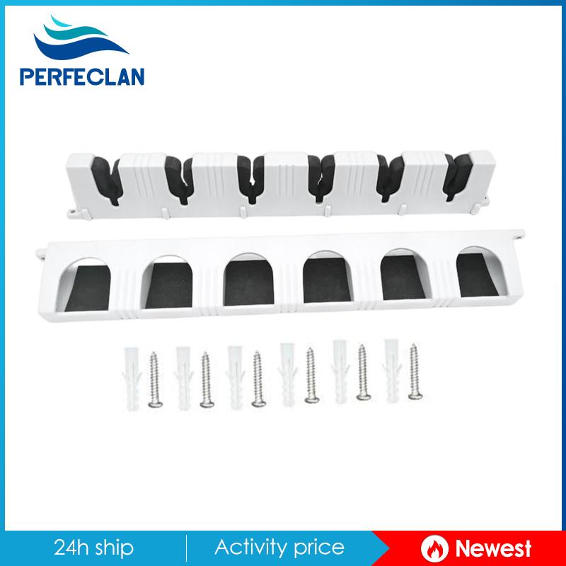 Giá Đỡ Cần Câu Cá 6 Ngăn Bằng EVA Bền Treo Tường Trong Nhà