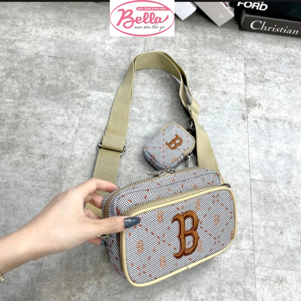 Túi đeo chéo MLB- B Carô đỏ tiny Cao cấp