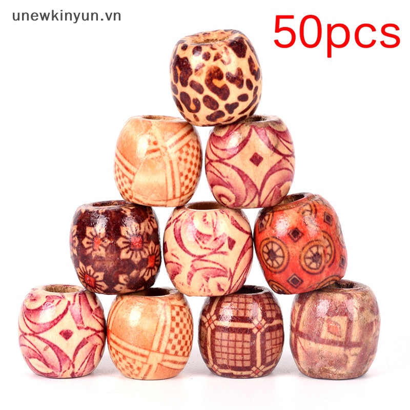 Bộ 50 Hạt Tạo Kiểu Tóc Dreadlock DIY