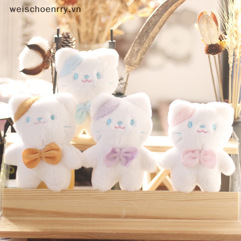1 Móc Chìa Khóa Hình Mèo Nhồi Bông Mềm Mại Dễ Thương
