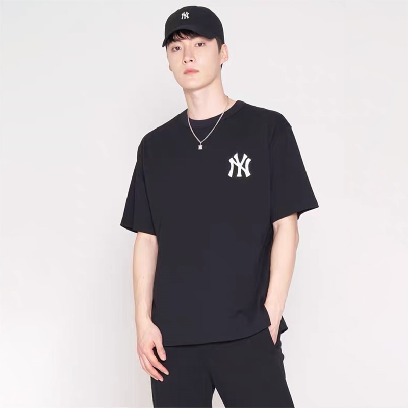 Áo Thun cotton Tay Ngắn Xẻ Tà Thêu LOGO Thời Trang Đường Phố Mới Nhất Cho Nam Và Nữ