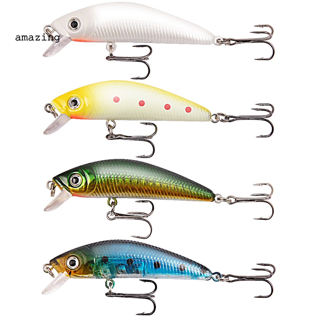 Mồi Giả Nhử Cá 3D Bằng Nhựa 9.5cm / 8g Gắn Kèm Móc Câu