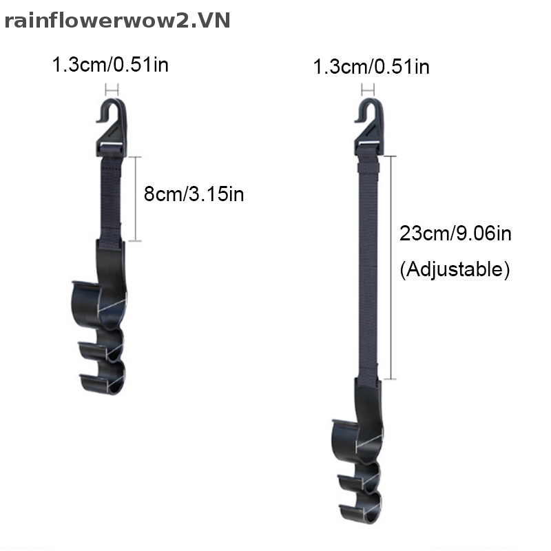 Bộ 2 Móc Treo Dù Gắn Lưng Ghế Xe Hơi Tiện Dụng
