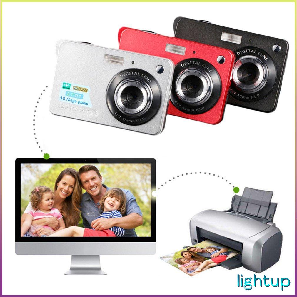 Màn Hình LCD Tft 2.7 Inch 18Mp 720P 8X Zoom Hd Máy Ảnh Kỹ Thuật Số Chống Rung Quay Video Siêu Nhỏ Cmos Quà Tặng Trẻ Em