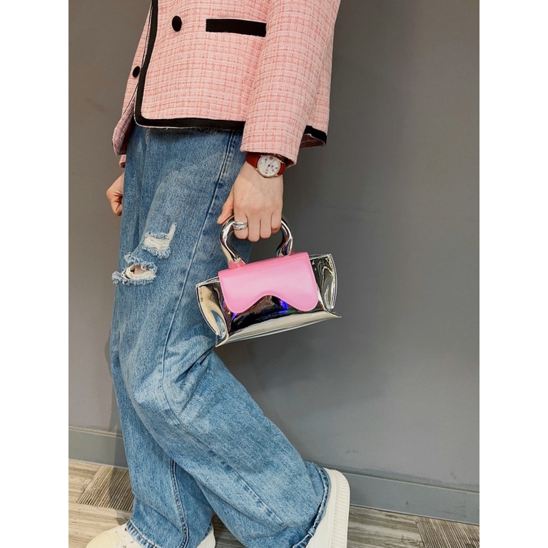 Túi Đeo Vai Đựng Điện Thoại Màu Tương Phản Thời Trang Phương Tây Cao Cấp 2023 Cho Nữ