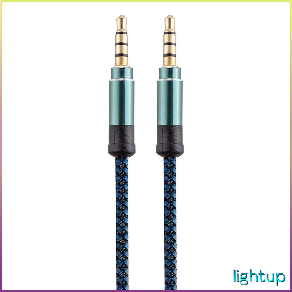Cáp Aux 1.5M/3M 3.5Mm Âm Thanh Giắc Cắm Loa Dây Bện Phẳng Tròn Dữ Liệu Cho Tai Nghe Điện Thoại [Y/17]