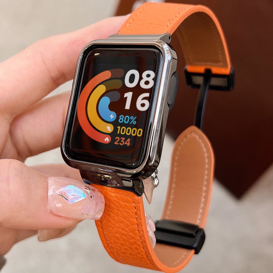 Dây Đeo Bằng Da Có Khóa Cho Đồng Hồ Thông Minh Redmi Watch 3 2 Lite / Mi Watch Lite