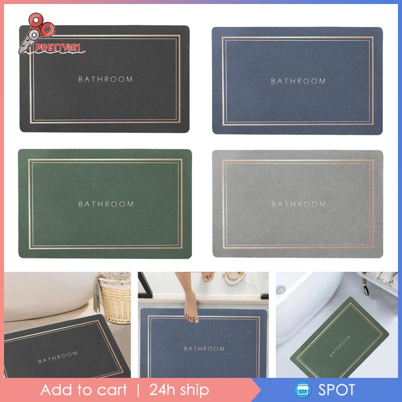 [Prettyia1] Thảm Cao Su Thấm Nước Tốt Cho Phòng Tắm