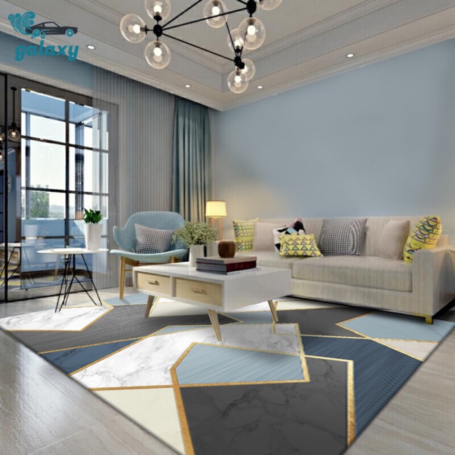 Galaxy Thảm Chống Trượt Siêu Mềm Họa Tiết Hình Học Trừu Tượng Trang Trí Nhà Bếp