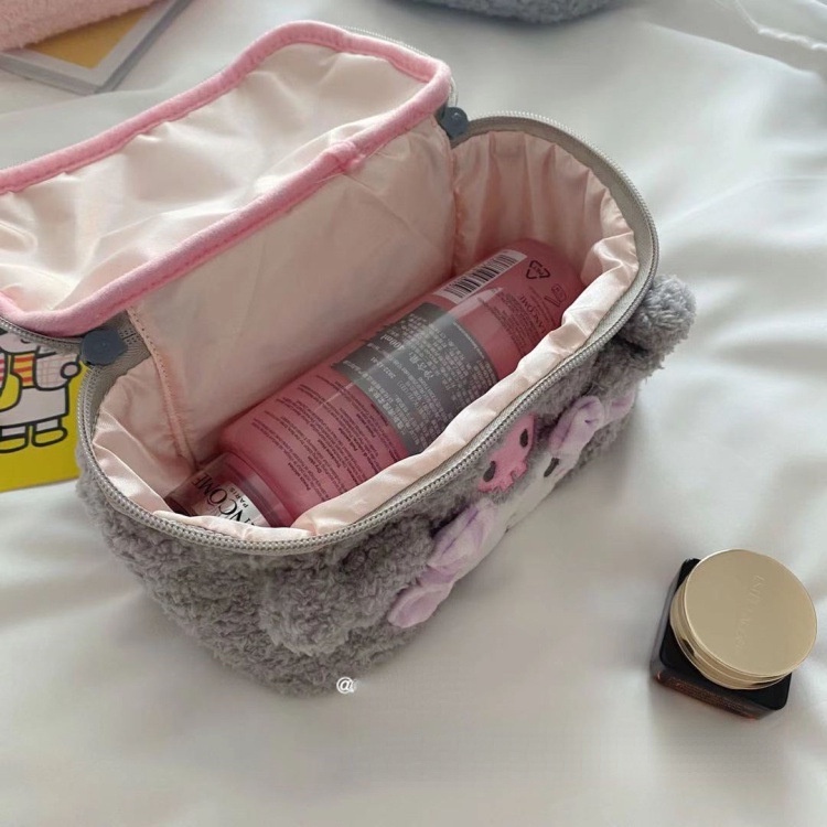 SANRIO Túi Đựng Bút Chì / Mỹ Phẩm Hình Melody Nhồi Bông Dễ Thương Cho Học Sinh Ốp