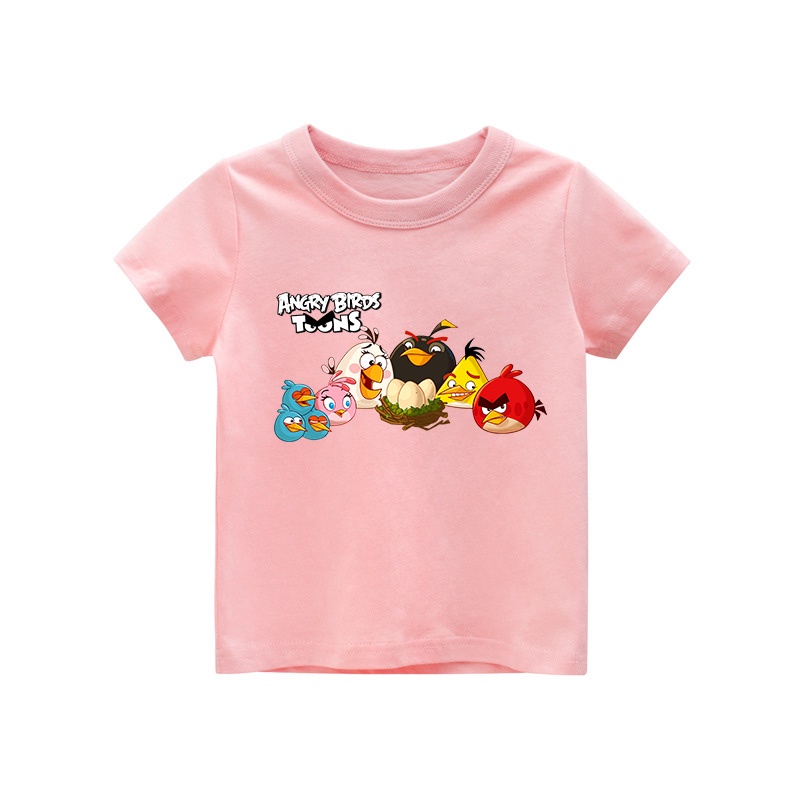 Áo thun trẻ em ANGRY BRIDS 4 , 8 màu áo, đầy đủ size có big size, MÀU KHÁC NHẮN TIN SHOP