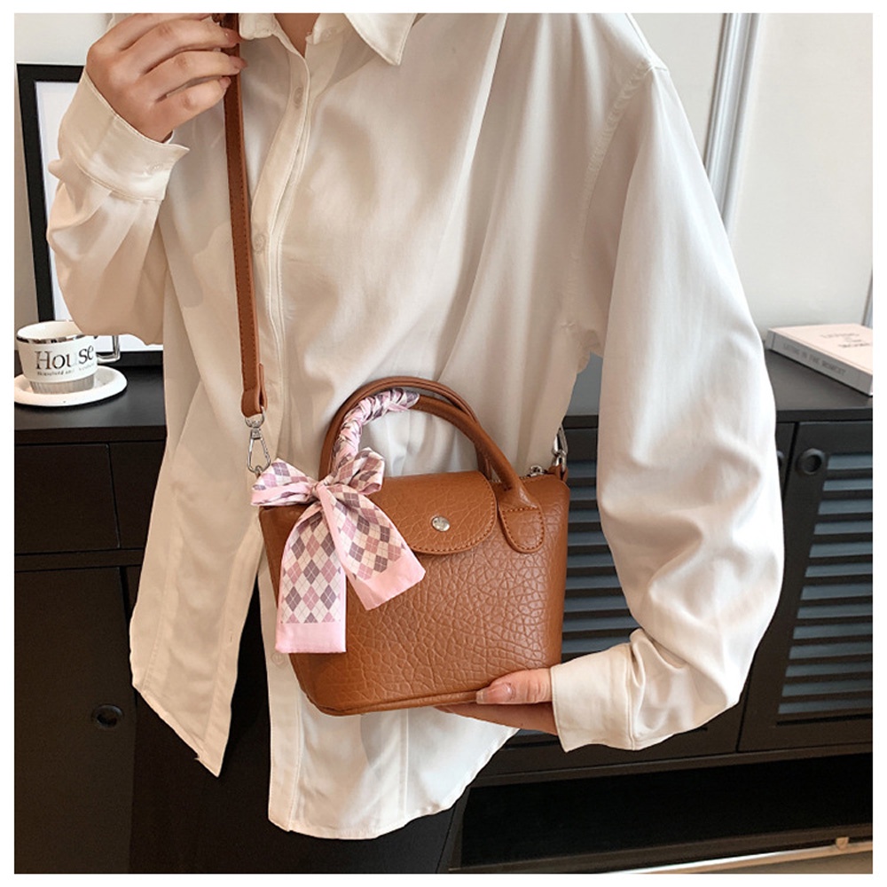 Túi Xách Đeo Chéo Đính Nơ Ruy Băng Dễ Thương Thời Trang Hàn Quốc Cho Nữ