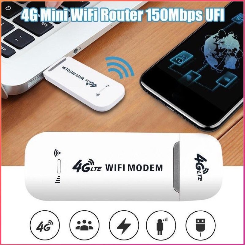 USB 4G LTE phát WIFI di động - Hàng chuẩn tốc độ cao - Bộ phát wifi mini 150Mbps
