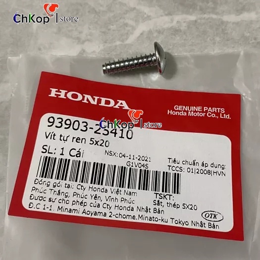Sale - Vít tự ren 5x20 gắn dàn áo xe dream, wave, future và nhiều xe khác dùng chung 9390325410 - Chi Tiết ốc Honda