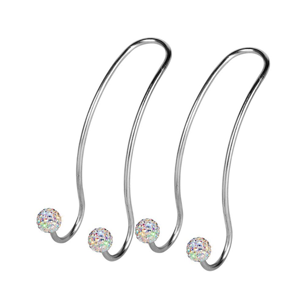Car Headrest Hangers Universal Bling Diamond Organizer Seat Hooks Auto Backseat Hanger Rhinestones Crystal [Q/8]
