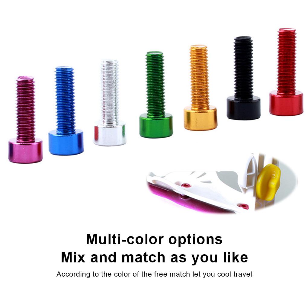 Set 4 Ốc Vít Gắn Bình Nước Xe Đạp Leo Núi Màu Sắc Trơn Thay Thế