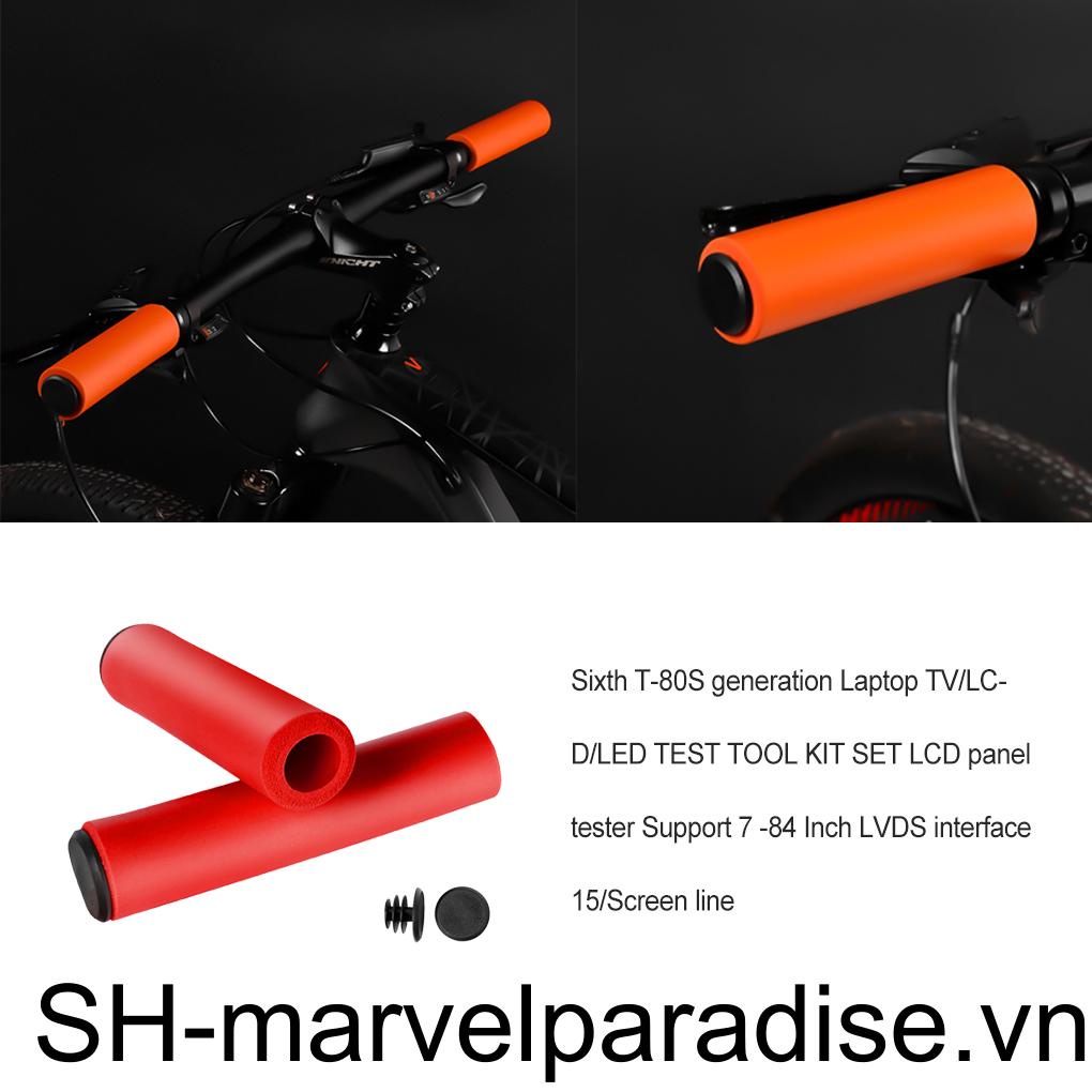 Bộ 2 Miếng Đệm Bọc Tay Lái Xe Đạp Bằng Silicone Không Trơn