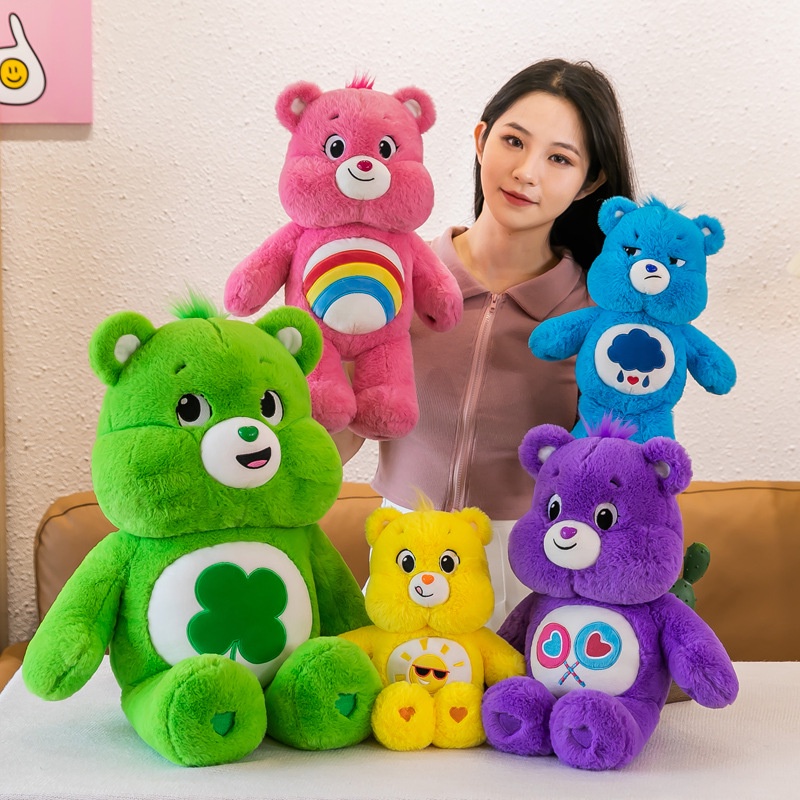Gấu Teddy Nhồi Bông Màu Cầu Vồng Cỡ Lớn Mềm Mại