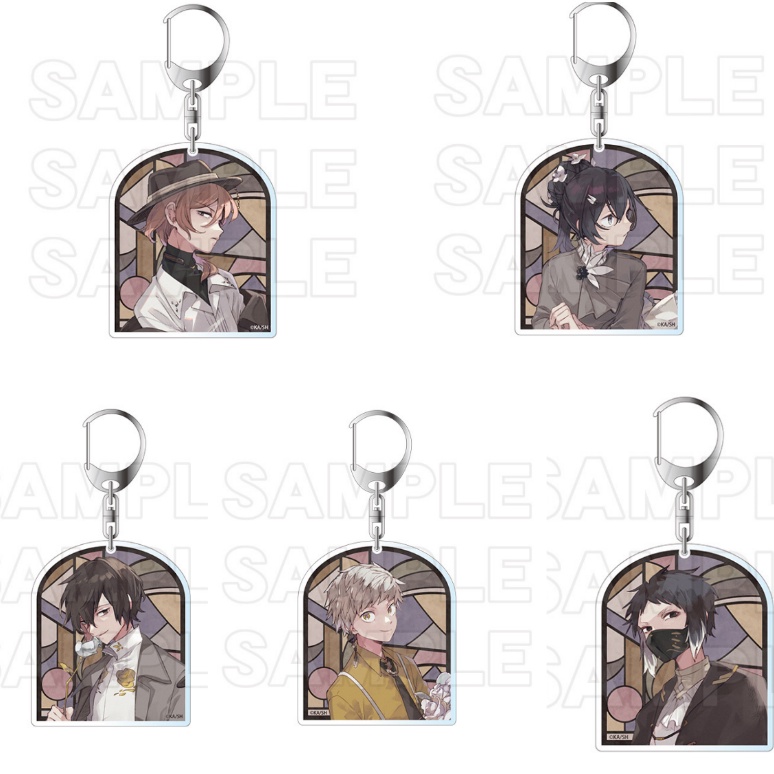 Móc Khóa Nhựa Acrylic Hình Nhân Vật Atsushi Nakajima Dazai Chuya Kỉ Niệm Lần Thứ 10 Dễ Thương