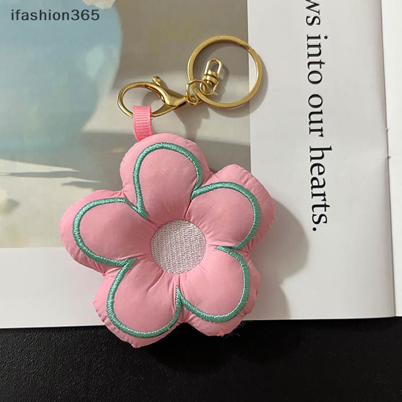 1 Móc Khóa Quả Cầu Hoa Vải Dễ Thương Thời Trang ifashion365