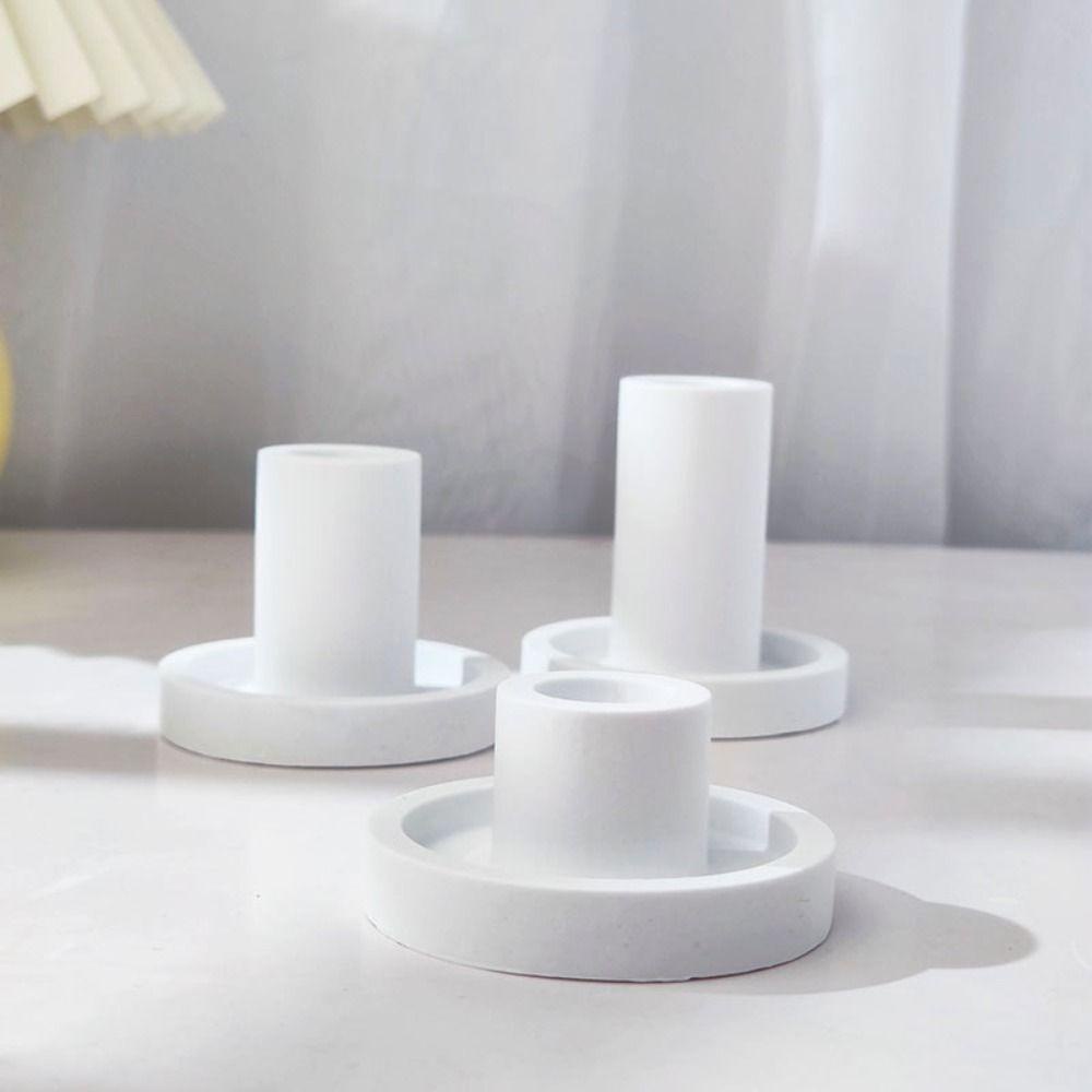 YIYU Khuôn Silicone Làm Nến Thơm 3D DIY Hình Cột Chữ La Mã 1