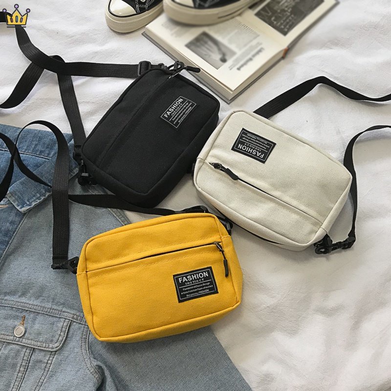 Túi Đeo Chéo Vai Bằng Vải Canvas Thời Trang Hàn Quốc JP5