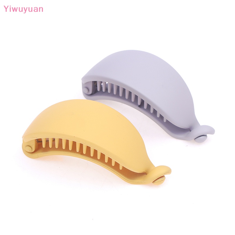 Kẹp Tóc Càng Cua Hình Quả Chuối Màu Kẹo Ngọt Ngào Mới Cho Nữ