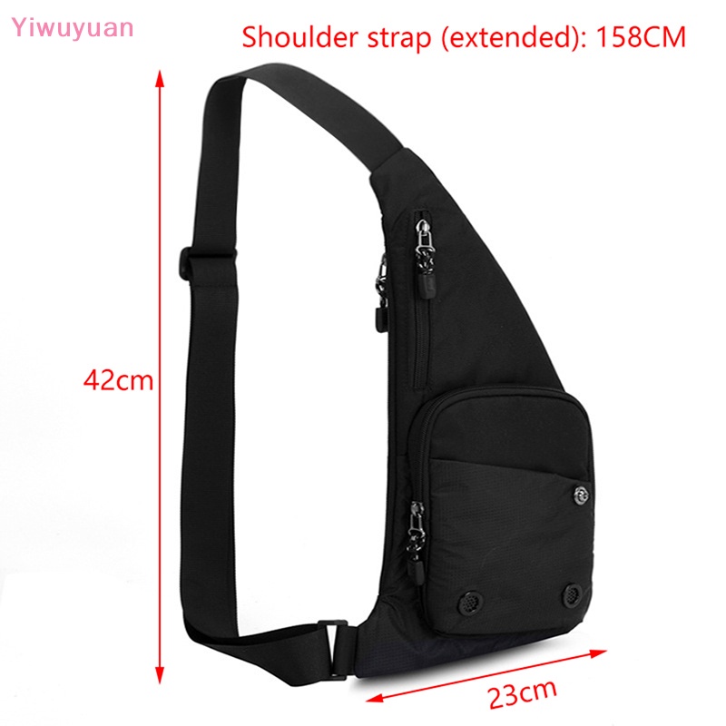 < Yiwuyuan > Túi Đeo Chéo Ngực / Đeo Vai / Đeo Chéo Phong Cách Thể Thao Đơn Giản Hợp Thời Trang Đi Du Lịch Cho Nam Và Nữ Mới