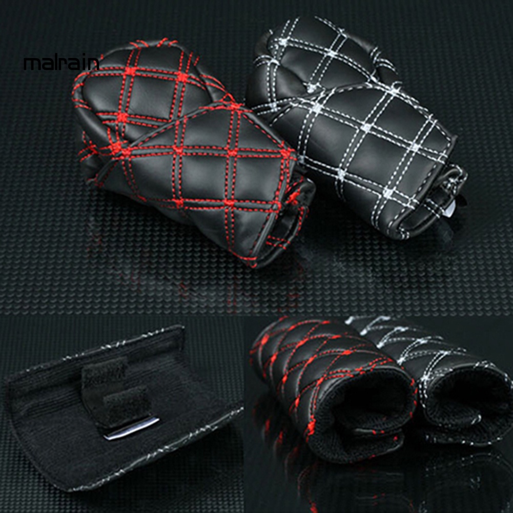 Vỏ Bọc Tay Nắm Cần Gạt Số Xe Hơi Giả Da 2 Trong 1