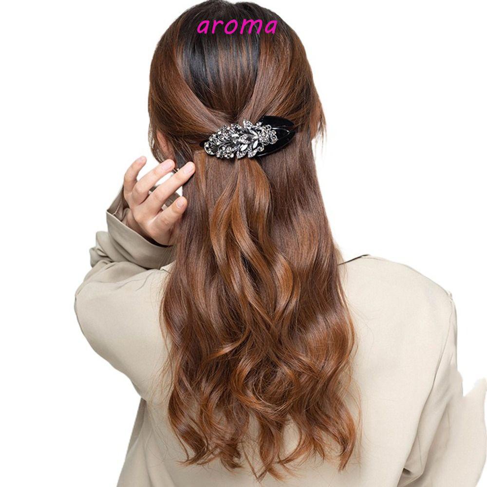 Giá Đỡ Kẹp Tóc Đuôi Ngựa Bằng Acrylic Phong Cách Vintage Thời Trang Cho Nữ