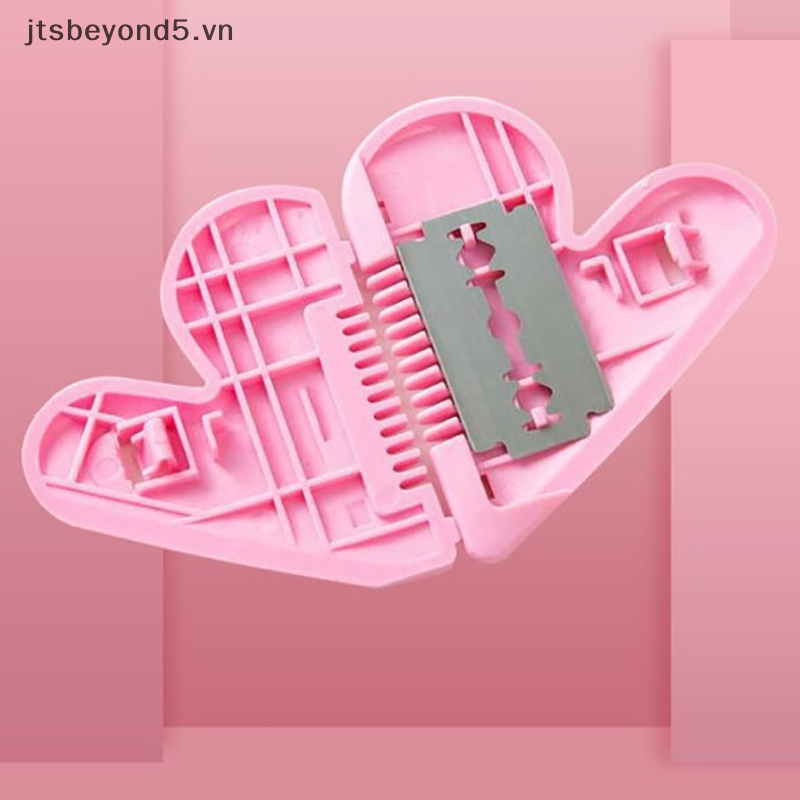 # JY # New hồng mini tóc tông đơ tình yêu hình trái tim cắt Tóc Lược với lưỡi ..
